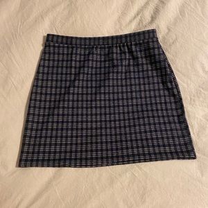 Plaid pencil skirt